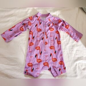 Hanna Andersson Pink Flamingo Kids Rashguard